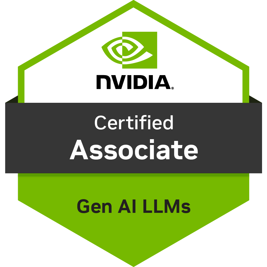 NVIDIA Certified Associate: Generative AI LLMs badge
